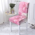 thumbnail image 1 of Chair Cover Pink Texture Stretch sDinner Room Anti-Dirty Kitchen Seat Cover High Living Spandex Cha, 1 of 5