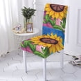 thumbnail image 1 of Chair Cover Plant Flowers Style Office Socks For Chairs With Back Sunflower Pattern Case Stretch Ch, 1 of 5