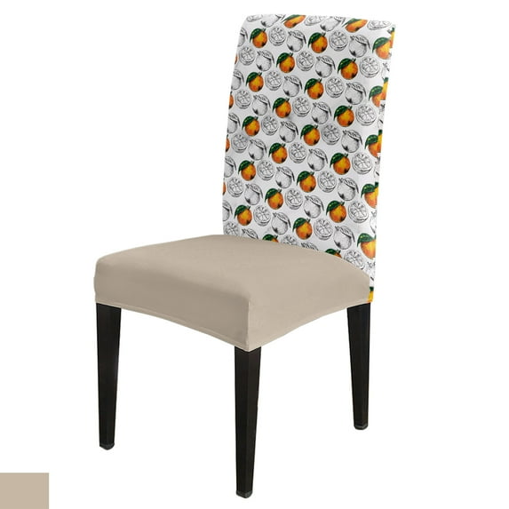 Chair Cover Red Cherry Fruit White Set Kitchen Dining Stretch Spandex Seat Slipcover for Banquet We