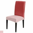 thumbnail image 1 of Chair Cover Red Geometric Figures Moroccan Pattern Set Kitchen Stretch Spandex Seat Slipcover Home, 1 of 5