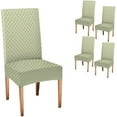 thumbnail image 1 of Chair Cover Set of 4 Green Plaid Slipcover Chairs Covers Kitchen Elastic Chair Cover for Living Room, Restaurant, Wedding, 1 of 4