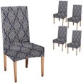 thumbnail image 1 of Chair Cover Slipcover Set of 4 Boho Vintage Style Chair Covers Dining Room Chair Seat Covers for Kitchen Dining Room, 1 of 5