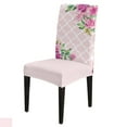thumbnail image 1 of Chair Cover Spring Pink Flower Moroccan Dining Kitchen Stretch Spandex Seat Slipcover for Banquet W, 1 of 5