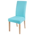 thumbnail image 1 of Chair Cover, Stretch Chair Seat Cover Removable Washable Dining Room Stool Chair Slipcovers Chair Protective Seat Covers(Candy Blue+1 pcs), 1 of 6