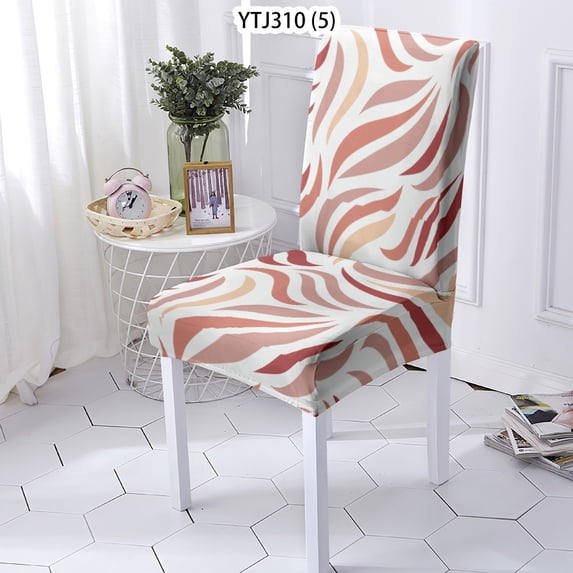Chair Cover Stripe Dinner Room Chairs CoversAnti-Dirty Kitchen High Living Spandex Chair Sliover C