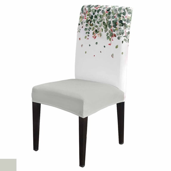 Chair Cover Summer Plants Leaves Watercolor Set Kitchen Stretch Spandex Seat Slipcover Home Decor D