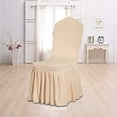 thumbnail image 1 of Chair Cover with Backrest, Stretch Dining Chair Slipcover, Elastic Seat Cushion Protector for Kitchen, Office, Universal Fit, Machine Washable, 1 of 6
