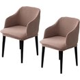 thumbnail image 1 of Chair Covers for Dining Chairs:Dining Chair Covers High Elastic Fabric and Anti-Wrinkle,forros para sillas de comedor,Chair Back Covers and Seat Covers for Chairs,Machine Washable,2Pcs (Khaki), 1 of 9