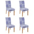 thumbnail image 1 of Chair Covers for Dining Room 4 Pack, Stretch Artistic Boho Dining Chair Covers, Washable Kitchen Slipcovers, Removable Seat Protector for Home or Gathering, 1 of 4