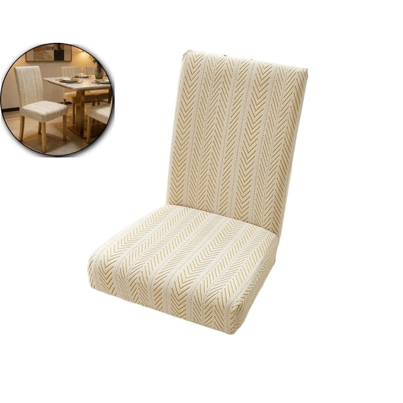 Chair Covers, Dining Room Chair Covers, Anti-cat Scratch, Washable, for Kitchen, Hotel, Banquet(Khaki)