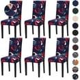 thumbnail image 1 of Chair Covers, Dining Room Chair Covers Stretch Chair Covers for Dining Room 6 Pack,Dining Chair Covers Dining Chair slipcovers for Dining Room,Kitchen,Hotel,Ceremony, 1 of 6