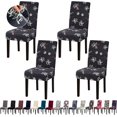 thumbnail image 1 of Chair Covers, Dining Room Chair Covers, Stretch Kitchen Chair Covers/Dining Room Chair Covers Set of 4, Removable Washable Dining Chair Slipcovers for Home, Hotel, Banquet, 1 of 6