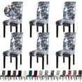 thumbnail image 1 of Chair Covers, Dining Room Chair Covers, Stretch Kitchen Chair Covers/Dining Room Chair Covers Set of 6, Removable Washable Dining Chair Slipcovers for Home, Hotel, Banquet, 1 of 6