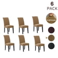 thumbnail image 1 of Chair Covers, Dining Room Chair Covers, Stretch Kitchen Chair Covers/Dining Room Chair Covers Set of 6, Removable Washable Dining Chair Slipcovers for Home, Hotel, Banquet, 1 of 7