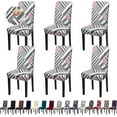 thumbnail image 1 of Chair Covers, Dining Room Chair Covers, Stretch Kitchen Chair Covers/Dining Room Chair Covers Set of 6, Removable Washable Dining Chair Slipcovers for Home, Hotel, Banquet, 1 of 6