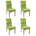 thumbnail image 1 of Chair Covers for Dining Room Chairs Stretch Printed Dining Chair Cover Set Of 4,Washable Elastic Kitchen Chair Slipcovers, Removable Seat Protector for Home or Party, 1 of 8