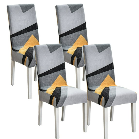 Chair Covers for Dining Room,Parsons Chair Slipcovers Set of 4 Removable Washable Anti-Dust Modern Stretch Chair Protector for Dining Room Hotel Kitchen-4 Pcs-G