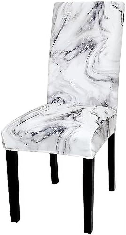 Chair Covers for Dining Room Set of 4 Spandex Stretch Dining Room Chair Cover Removable Washable