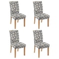 thumbnail image 1 of Chair Covers for Dining Room Set Of 4 Spandex Super Fit Stretch Removable Washable Kitchen Chair Slipcovers for Home Party Hotel Wedding Ceremony, Universal Size (daisy), 1 of 5