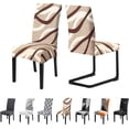 thumbnail image 1 of Chair Covers for Dining Room Set of 4 Stretch Dining Chair Covers Spandex Kitchen Chair Slipcovers Removable Washable Parson Chair Slipcovers(4Pcs,Bird''s Nest), 1 of 6