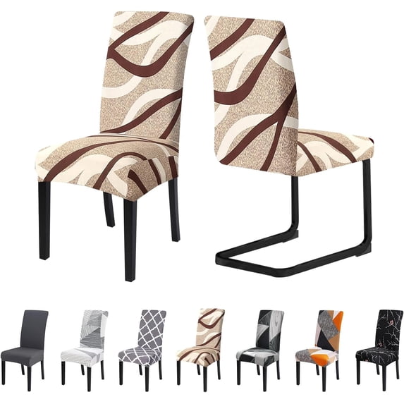 Chair Covers for Dining Room Set of 4 Stretch Dining Chair Covers Spandex Kitchen Chair Slipcovers Removable Washable Parson Chair Slipcovers(4Pcs,Bird''s Nest)