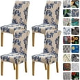 thumbnail image 1 of Chair Covers for Dining Room Set of 4,Stretch Spandex Parsons Chair Slipcovers 4 Pack,Removable Washable Chair Protector for Kitchen,Diner,Party,Wedding, 1 of 5