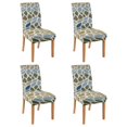 thumbnail image 1 of Chair Covers for Dining Room Set of 4, Stretch Washable Polyester Kitchen Slipcovers Featuring Rustic, Boho Chic, Nordic Style, Tribal Style, Artistic Patterns with Removable Protector, 1 of 7