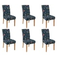 thumbnail image 1 of Chair Covers for Dining Room Set Of 6 Spandex Super Fit Stretch Removable Washable Kitchen Chair Slipcovers for Home Party Hotel Wedding Ceremony, Universal Size (spring Flowers), 1 of 1