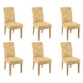 thumbnail image 1 of Chair Covers for Dining Room Set Of 6 Spandex Super Fit Stretch Removable Washable Chair Seat Protector Cover for Home Party Hotel Wedding Ceremony, Universal Size (daisy), 1 of 6