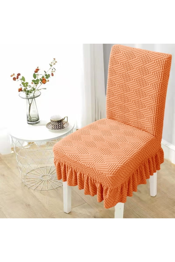 Chair Covers For Dining Room Stretch Chair Slipcovers With Skirt For Kitchen Seat Protectors Wedding Banquet Decor Kids Spandex Fabric Washable, Usupdd 2025 Chair Covers For Dining Room