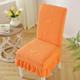 thumbnail image 1 of Chair Covers for Dining Room Stretch Chair Slipcovers with Skirt Removable Washable Kitchen Chair Protector Cover Set for Home, Party, Wedding(Orange), 1 of 6