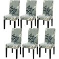 thumbnail image 1 of Chair Covers for Dining Room Stretch Dining Chair Covers Set of 6 Parsons Chair Slipcover Removable Washable Kitchen Chair Slipcovers for Dining Room Party Banquet,Antumn Leaves, 1 of 6