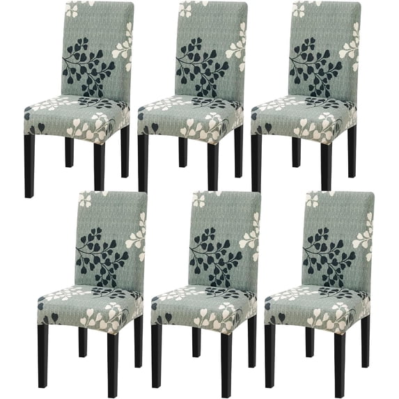 Chair Covers for Dining Room Stretch Dining Chair Covers Set of 6 Parsons Chair Slipcover Removable Washable Kitchen Chair Slipcovers for Dining Room Party Banquet,Antumn Leaves