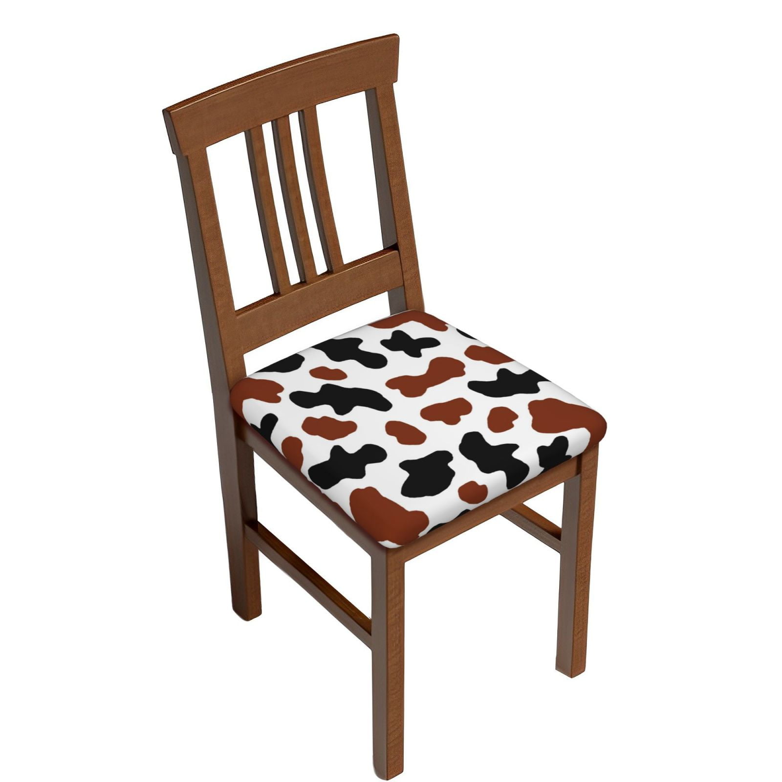 Chair Covers For Dining Chairs Brown Black Cow Stylish Washable 6