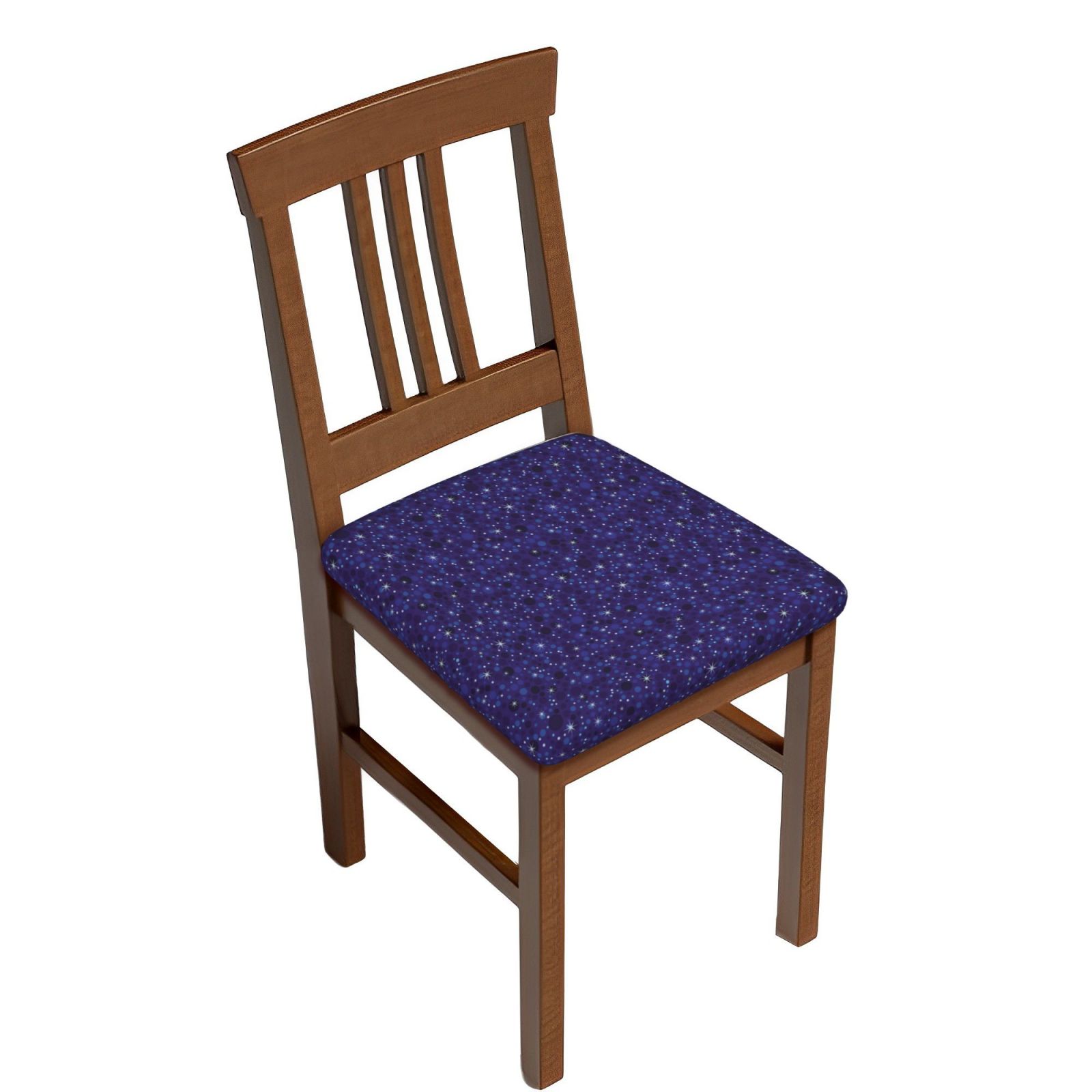 Chair Covers For Dining Chairs Navy Blue Glitter Pattern Stylish