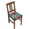 Chair Covers For Dining Chairs Red Bird palm trees Soft Washable Seat