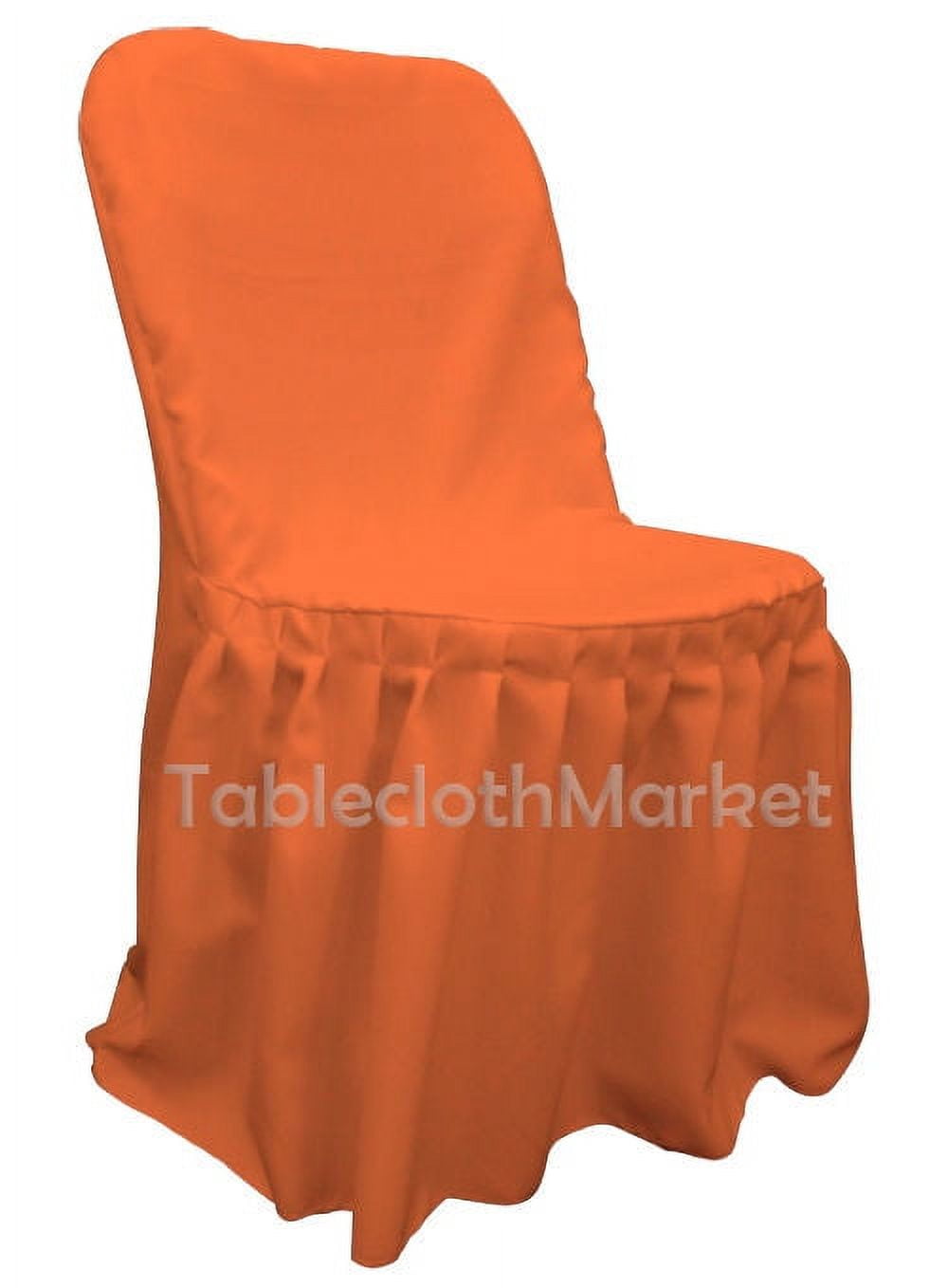 Chair Covers PLEATED polyester Wedding Party Decorations Folding Chair 24 colors