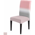 thumbnail image 1 of Chair Covers Pink and Grey Ombre Dining Chair Slipcovers Gradient Gradual Color Stretch Removable Chair Seat Protector Home Dinning Room Party Decoration Set of 4, 1 of 6