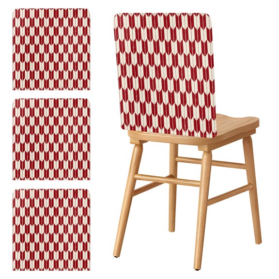 Chair Covers Set of 4 Red Arrow Patterns Chair Slipcover Protector Stretch Chair Covers Abstract Geometric Lines Chair Back Covers for Dining Chairs Kitchen Dinner Home Party Decor