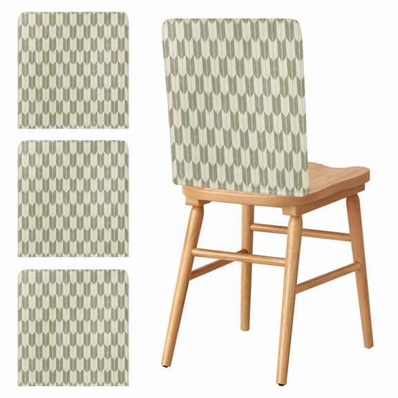 Chair Covers Set of 4 Sage Arrow Patterns Chair Slipcover Protector Stretch Chair Covers Abstract Geometric Lines Chair Back Covers for Dining Chairs Kitchen Dinner Home Party Decor