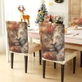 thumbnail image 1 of YAZAOO Chair Covers Set Home Kitchen Lions Resting Flowers Party Decor Seat Back Cover Protector, 1 of 6