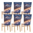 thumbnail image 1 of YAZAOO Chair Covers Set Home Kitchen Train Riding on Glowing Clouds Party Decor Seat Back Cover Protector, 1 of 6