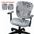 thumbnail image 1 of Chair Covers Stretch Jacquard Home Office Computer Chair Seat Covers Swivel Chair Seat Covers Durable Anti-dust Desk Rotating Lift Chair Slipcover Armchair Protector Decoration (Chair Cover Only), 1 of 7