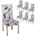 thumbnail image 1 of Chair Covers Stretch Spandex Removable Washable Modern Chair Covers Leaves 6 Packs Chair Covers Kitchen Chair Protector Slipcovers for Living Room,Ceremony,Restaurant,Party, 1 of 6