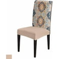 thumbnail image 1 of Chair Covers Vintage Figure Dining Chair Slipcovers Medieval Ethnic Style Turkish Texture Stretch Removable Chair Seat Protector Party Decoration Set of 1, 1 of 6