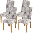 thumbnail image 1 of Chair Covers for Dining Chairs Set of 4,Beige Stretch Dining Room Chair Cover Kitchen Parsons Chair Slipcovers (Pack of 4, Beige), 1 of 6