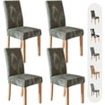 thumbnail image 1 of Chair Covers for Dining Room 4 Pack, Stretch Dining Chair Cover, Washable Spandex Kitchen Parsons Chair Slipcovers,Chair Covers for Home or Party, 1 of 6