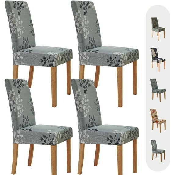 Chair Covers for Dining Room 4 Pack, Stretch Dining Chair Cover, Washable Spandex Kitchen Parsons Chair Slipcovers,Chair Covers for Home or Party