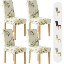 Chair Covers for Dining Room 4 Pack, Stretch Dining Chair Cover, Washable Spandex Kitchen Parsons Chair Slipcovers,Chair Covers for Home or Party