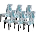 thumbnail image 1 of Chair Covers for Dining Room 6 Pack Dining Kitchen Chair Cover Set of 6,Stretchable Parson Chair Covers Slipcover(6 Pack,Printed Leaf Pattern), 1 of 6